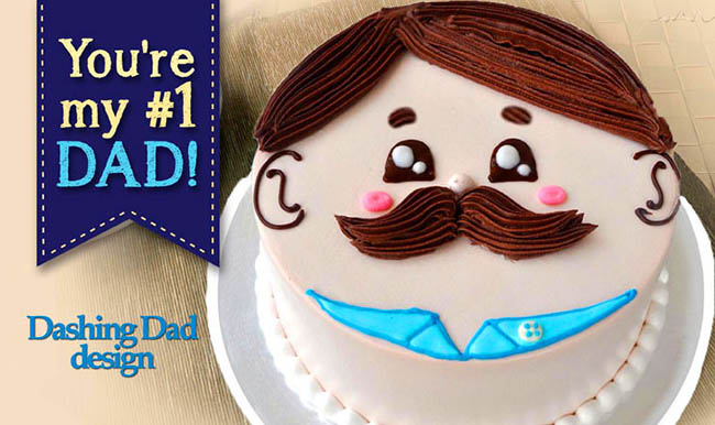 Love this Cute Dad Face Cake!