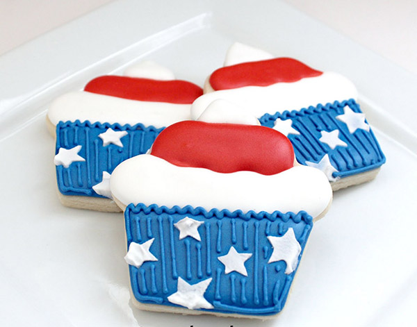 Star spangled Cupcake Cookies!