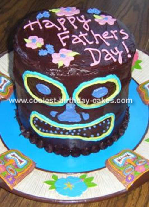 Tiki Father's Day Cake- So cool!