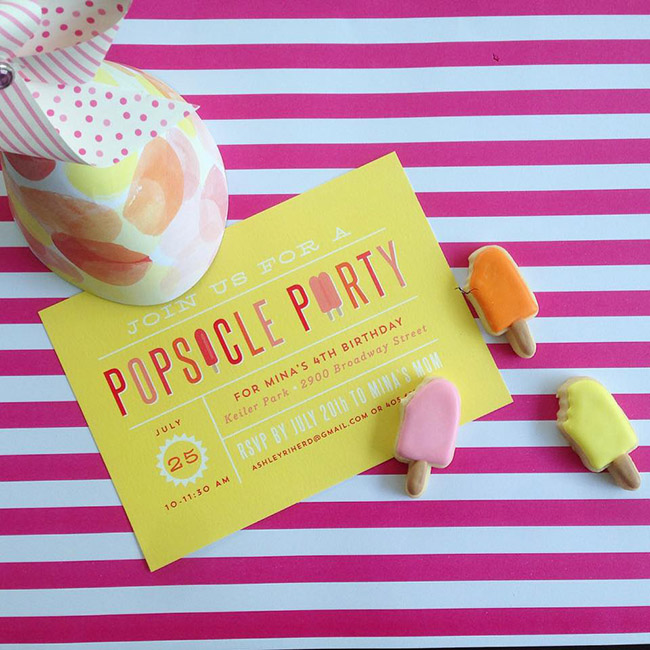 10 Fantatic Popsicle party Invites!