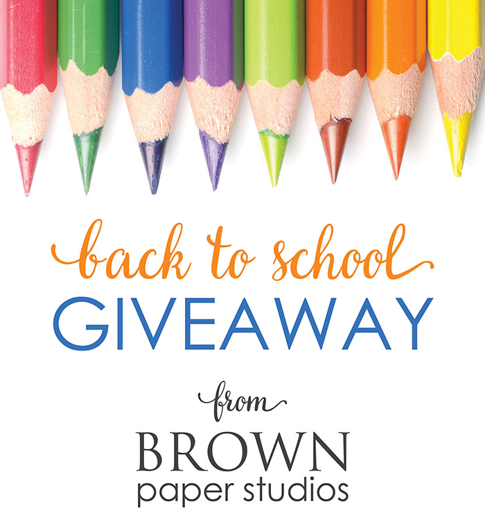 Back To School Giveaway From Brown Paper Studios! #backtoschool #giveaway