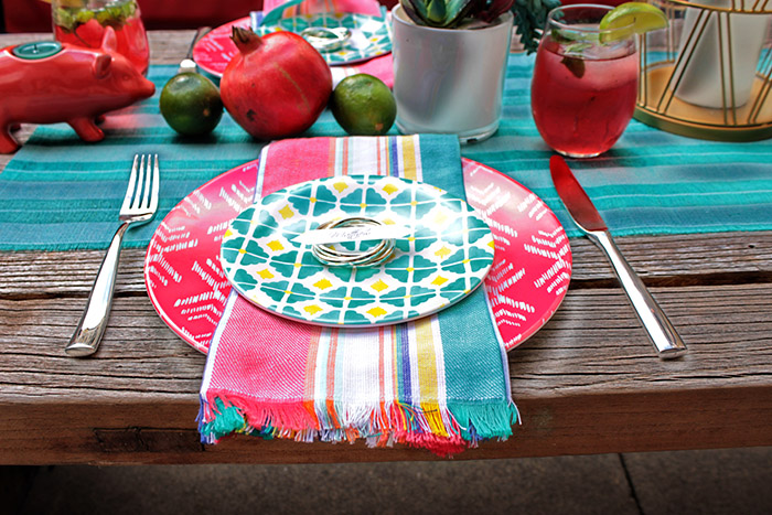Bright And Colorful Place Setting-Perfect For Summer! - B. Lovely Events