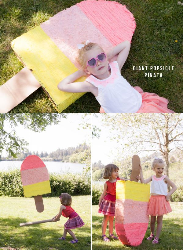 LOVE this idea of a popsicle pinata!