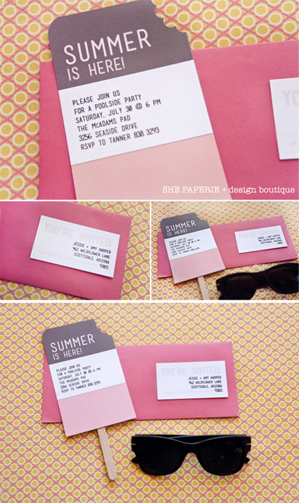 Love This Summer Popsicle Invitaion set!