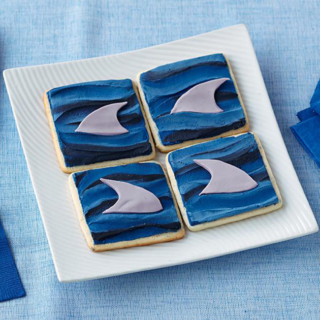Shark Fin Cookies! LOVE!