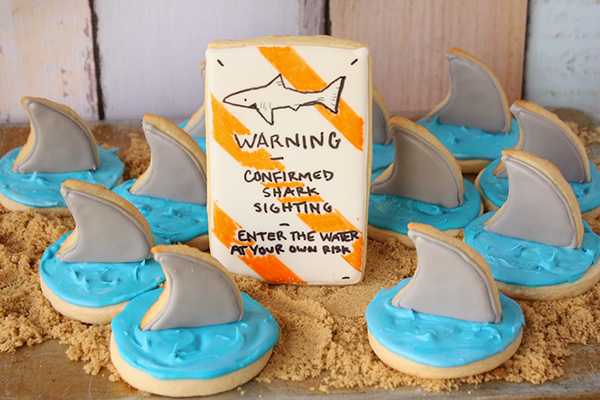 These shark cookies are too cute!