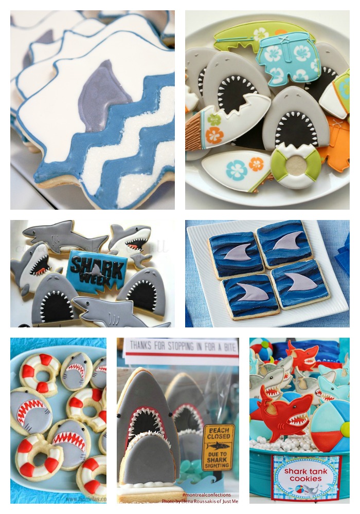 We Are GAGA for these Shark Cookie Ideas! - B. Lovely Events