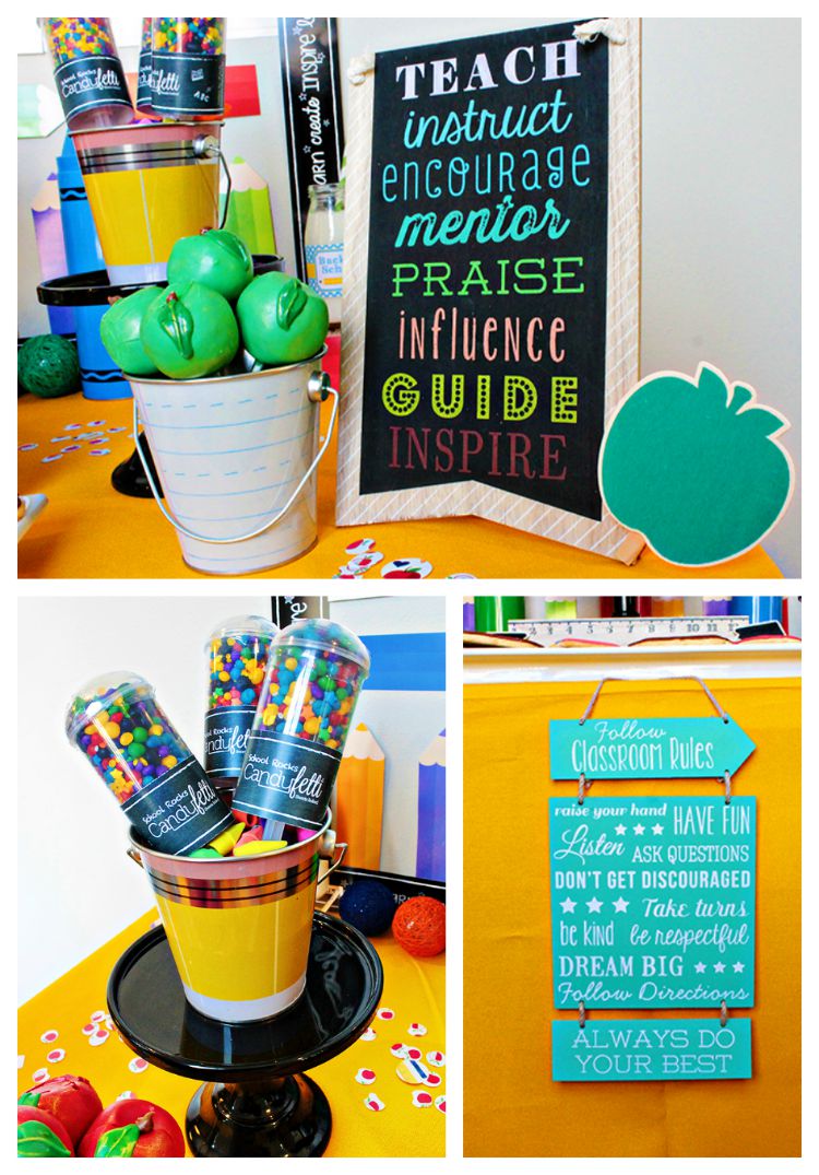 Back To School Party Decorations! - B. Lovely Events