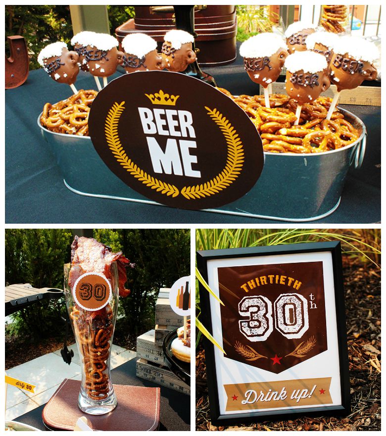 Dirty Thirty 30th Birthday Beer Bash - B. Lovely Events