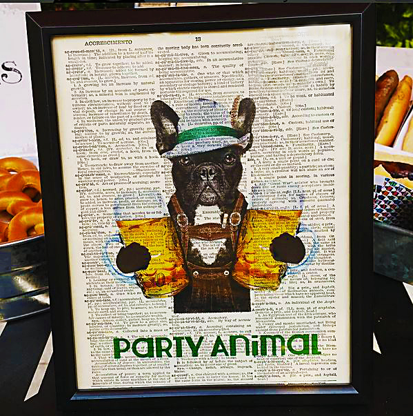 Dirty Thirty Beer Birthday Party Boston Terrier Print! - B. Lovely Events