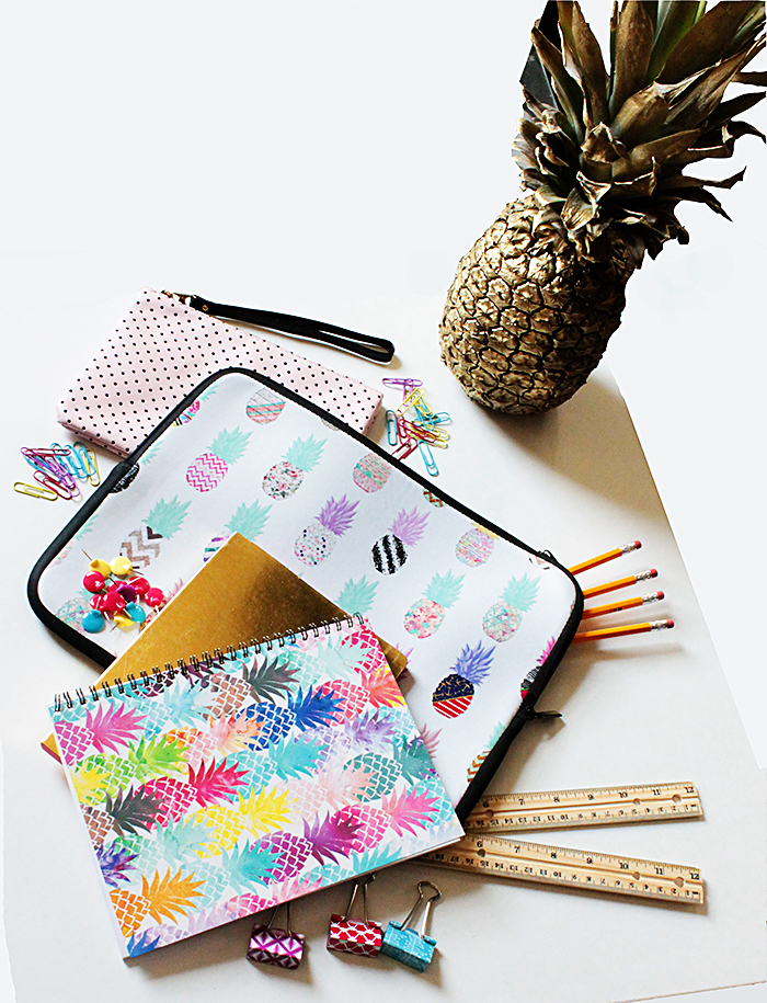 Pineapple school Supplies for back to school!