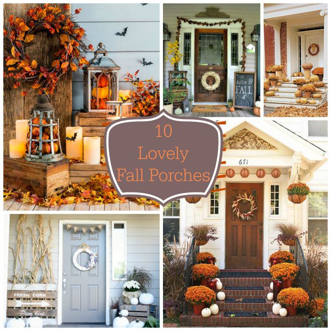 10 Lovely Fall Porches!- B. Lovely Events