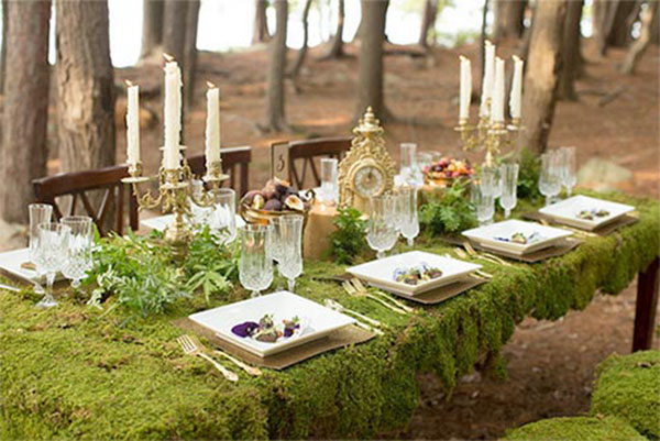 Fabulous Woodland Wedding Tablescape