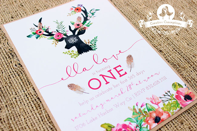 Lovely Woodland Party Invite!