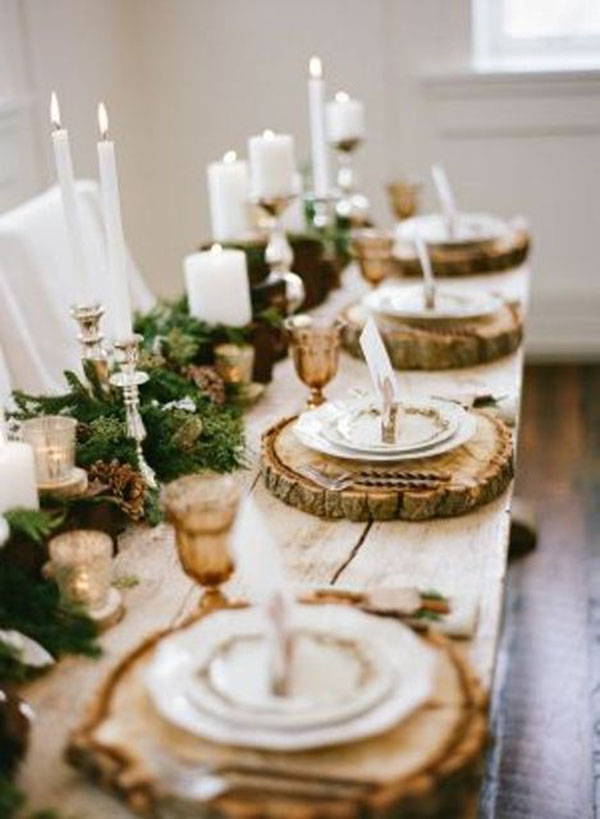 The cutest Woodland wedding tablescape
