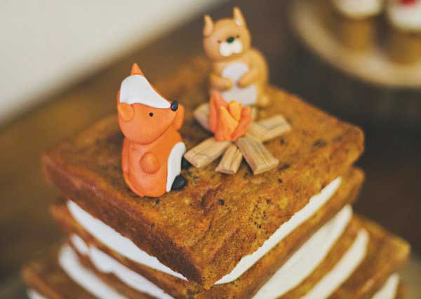 This square woodland cake is to die for!