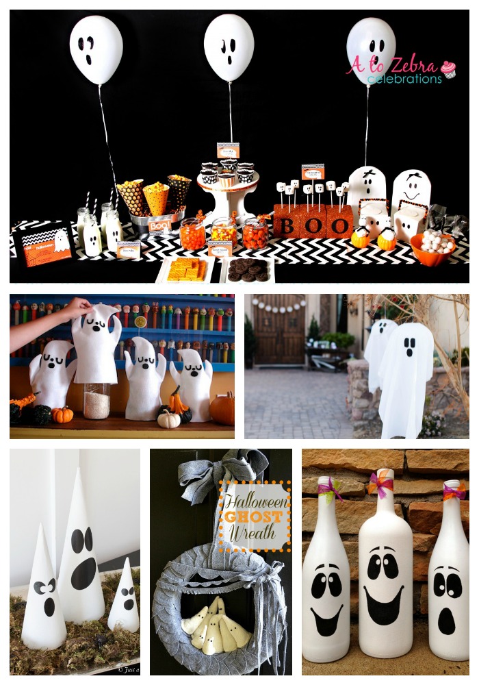 10 Fab Halloween Ghost Decorations! - B. Lovely Events