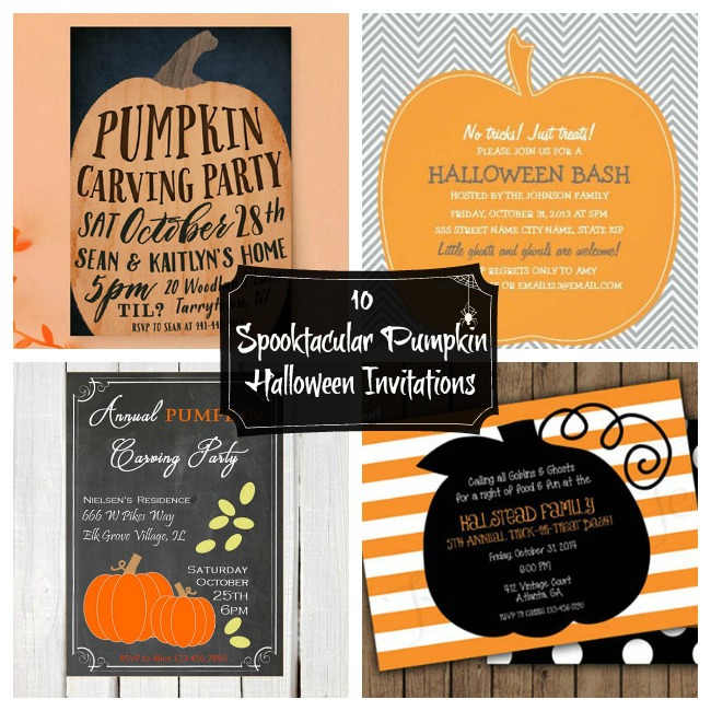 10 Spooktacular Pumpkin Halloween Invitations