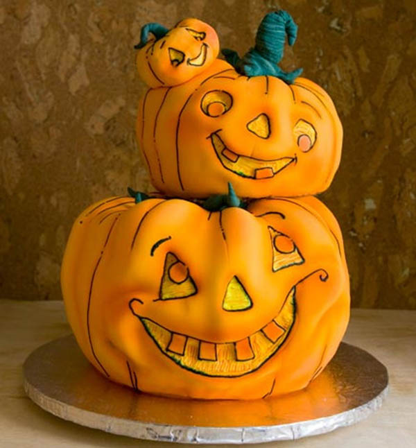 Adorable Pumpkin Cakes for Halloween!