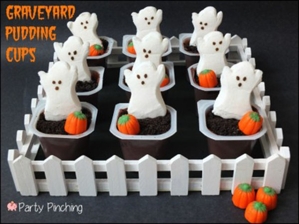 Fu pudding graveyard ghost cups
