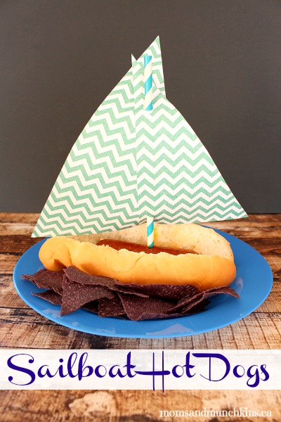 Fun Sailboat Hot dogs for a party!