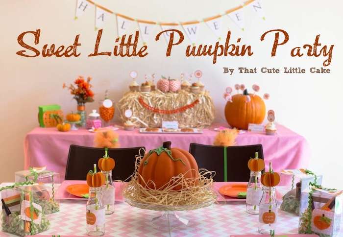 Look At THis Sweet Little Pumpkin Party!