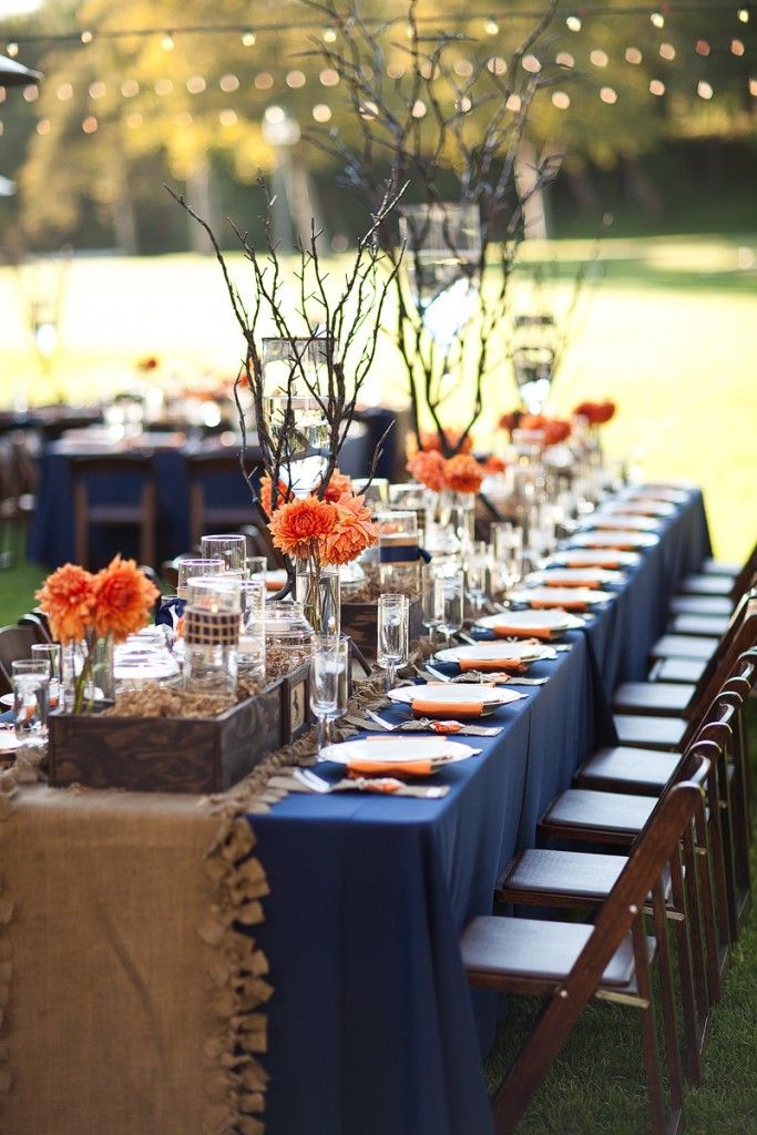 Love the dahlias in this Lovely Fall Wedding