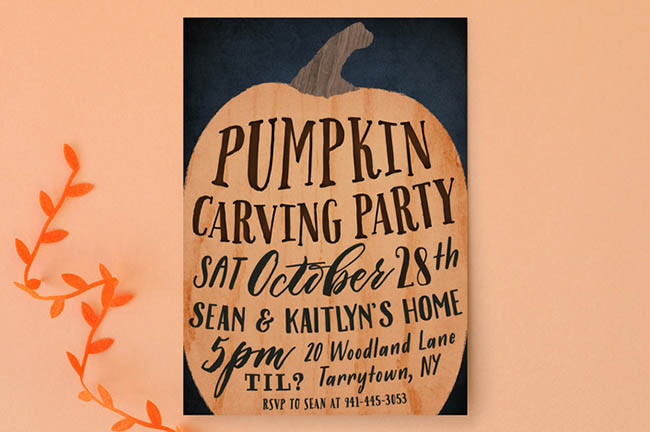 Love this Pumpkins Halloween Invitation!