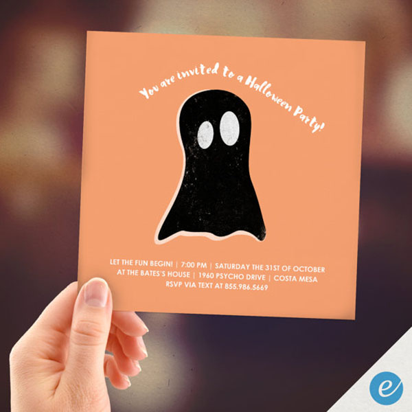 Love this cute Ghost Halloween Invitation