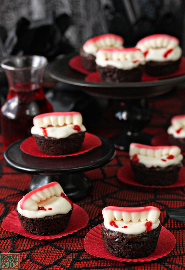 Vamprie brownie bites for Halloween- So lovely!