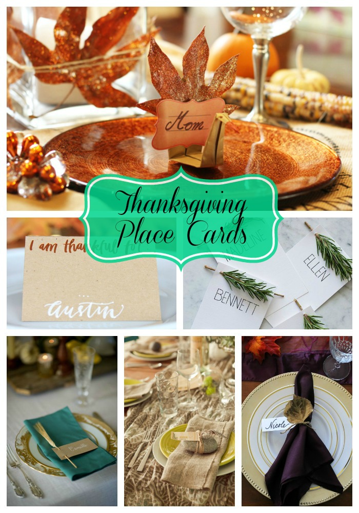 The Loveliest Thanksgiving Place Cards! - B. Lovely Events