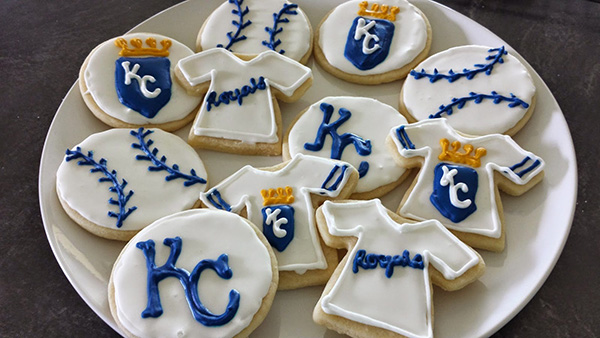Royals wolrd series baseball party cookies!