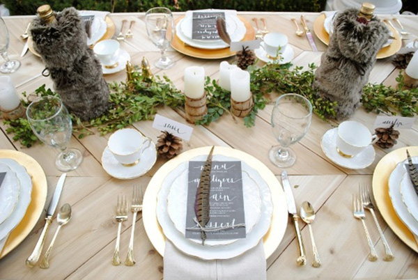 Rustic Thanksgiving Place Setting