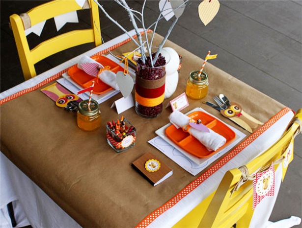 The cutest Kids Thanksgiving table!