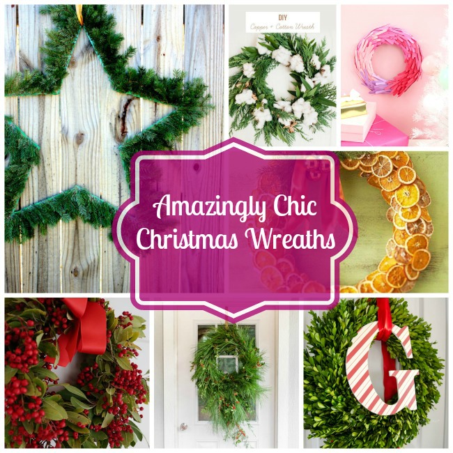 Amazingly Chic Christmas Wreaths- B. Lovely Events