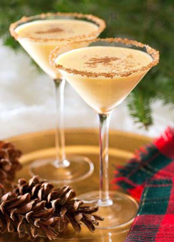 Christmas Drinks- Eggnog Martini