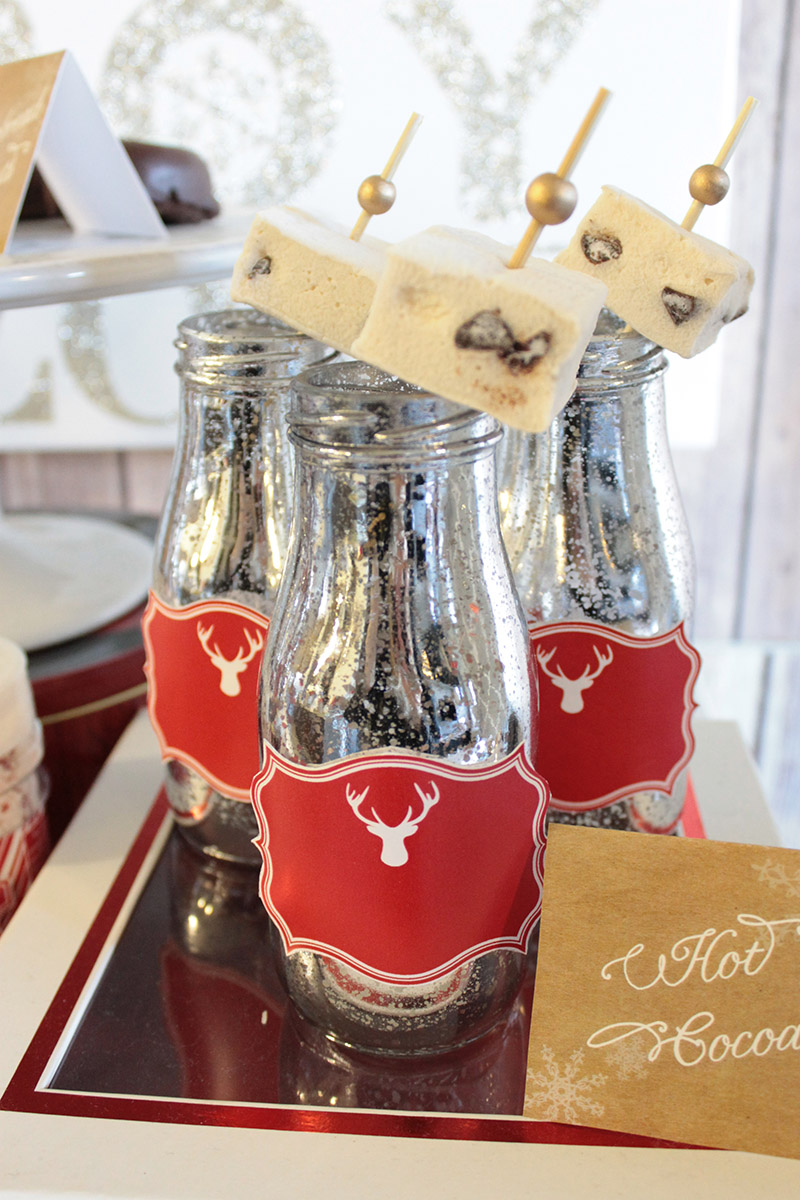 Mercury Glass Milk Jugs For Hot Cocoa- What A Lovely Look! - B. Lovely Events