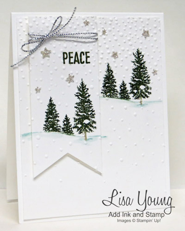 White Christmas greeting card