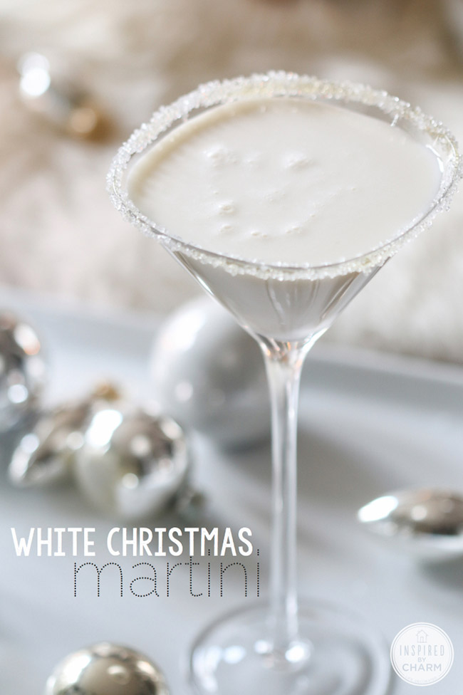 Christmas Drinks- White Christmas martini