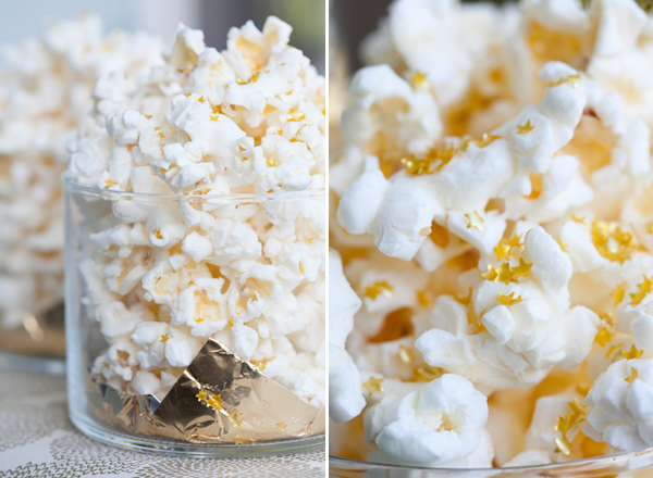 Ediable Gold popcorn-perfect for movie, oscar or golden globe parties