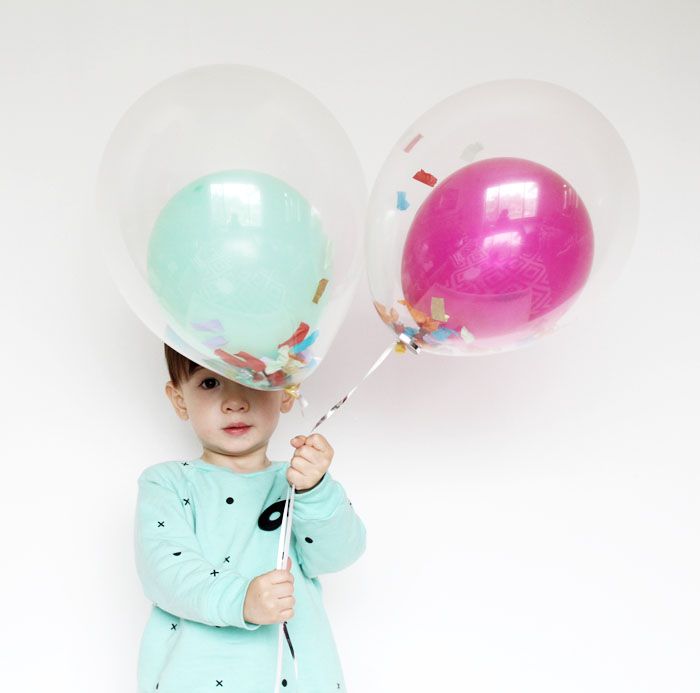 Fun Double Confetti Balloons!