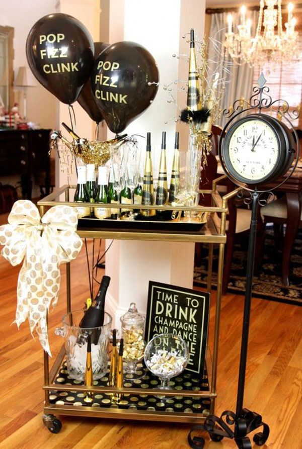 Pop Fizz Clink New Years Eve Balloons with words