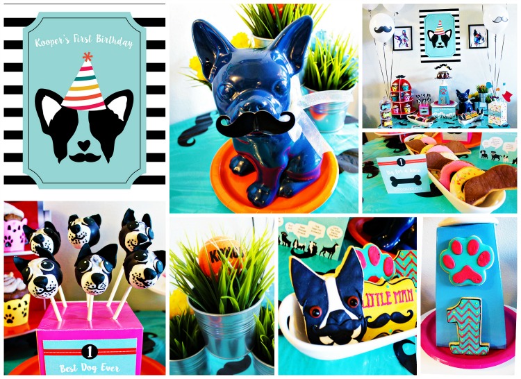 Pupstachio Mustachio Doggie Birthday Party - B. Lovely Events