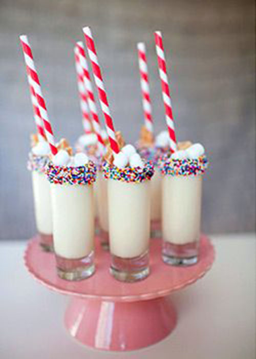 Sprinkle Rim Shot drinks!