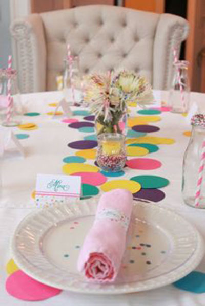 We Love these Sprinkle Party Decrations!