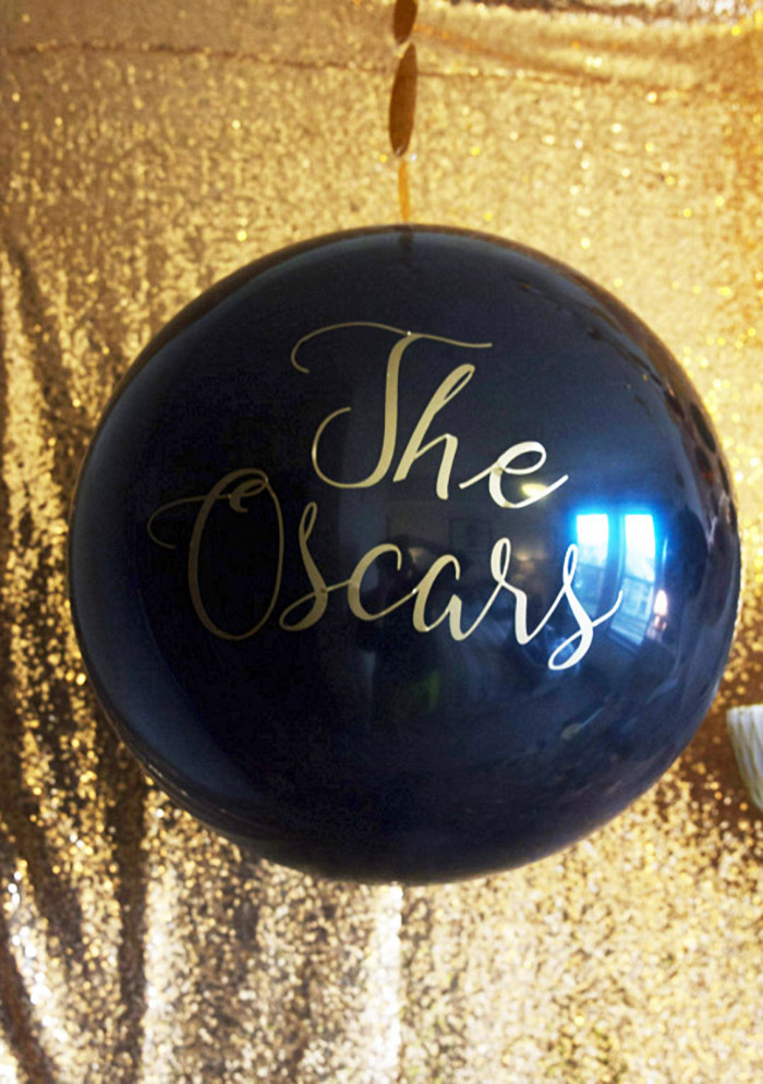 Black and gold Oscar Party- Oscar Party Balloon -See More Oscar Party Ideas On B. Lovely Events