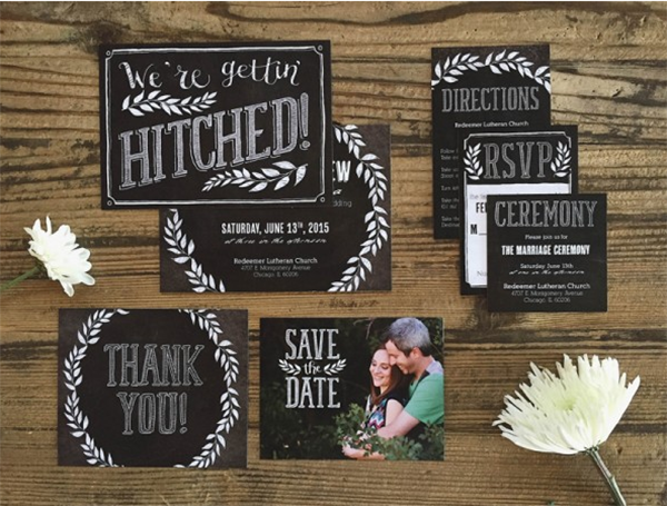 Chalkboard Wedding Invitaions Basic Invite!