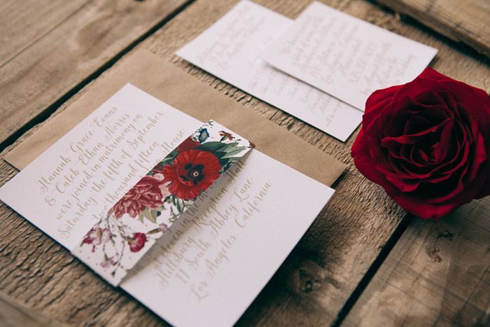 Classic Floral Wedding Invitatins Basic Invite