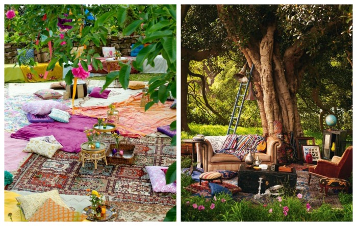 Bohemian Outdoor Seating For Summer- Love! - B. Lovely Events