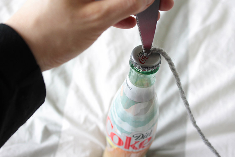 DIY Bottle Chandelier With Diet Coke Its Mine Bottles! -Get The Full Tutorial From B. Lovely Events